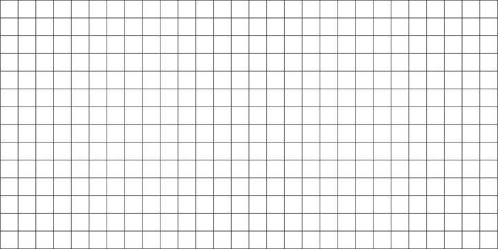 A seamless white squared paper texture features a blank grid pattern on an empty notebook page design for school education and business graph illustrations