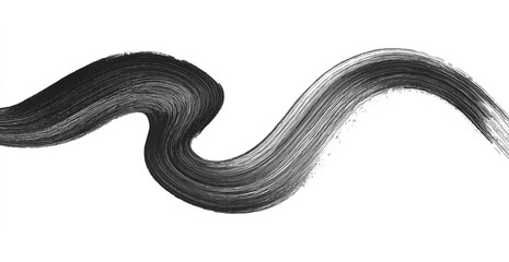 Obraz premium Black brush stroke graphic element