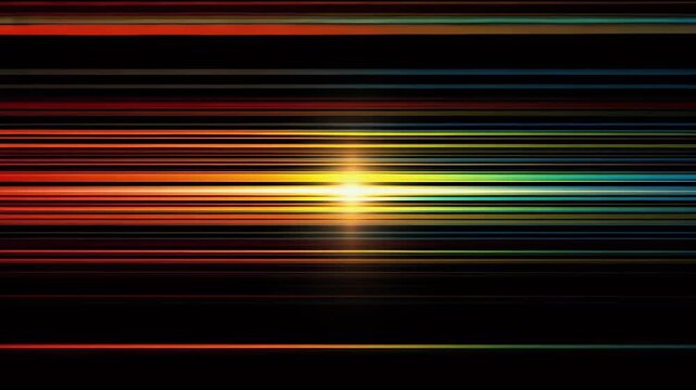 Vibrant Light Trails with Bright Center.