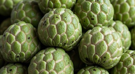 Obraz premium Morning walks and healthy eating a lifestyle choice featuring fresh custard apples