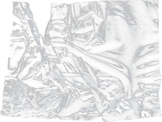 Fototapeta premium Transparent Plastic wrap texture overlay effect. Polyethene packaging. Shrink crumpled plastic sleeve.
