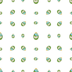 Easter egg Cozy Green Sleeping Bag Pattern