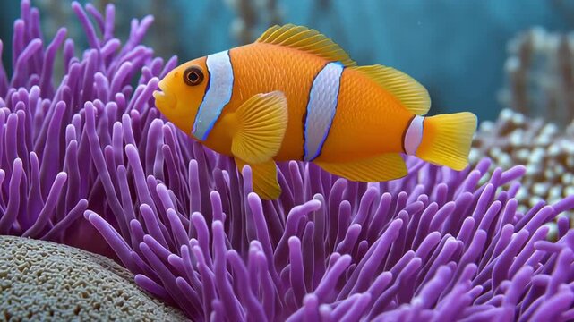 orange fin anemonefish