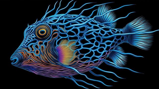 filefish swimming