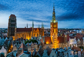 Architecture Old Town Gdansk With