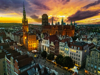 Architecture Old Town Gdansk With