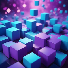 Obraz premium Abstract background with cubes 