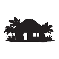 House black Icon Vector Illustration