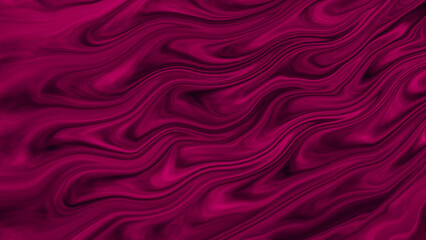 Obraz premium Magenta and black liquid marble abstract background with fluid organic swirls