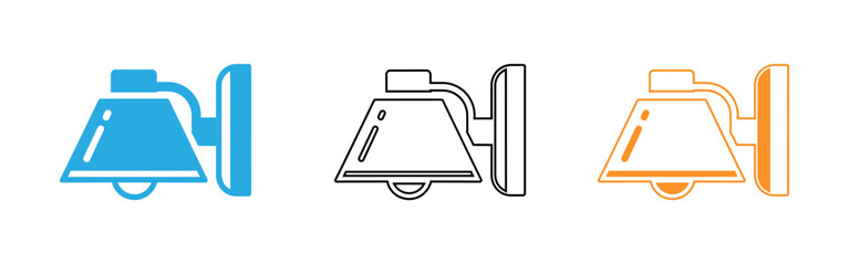 Obraz premium Bell icons in different colors