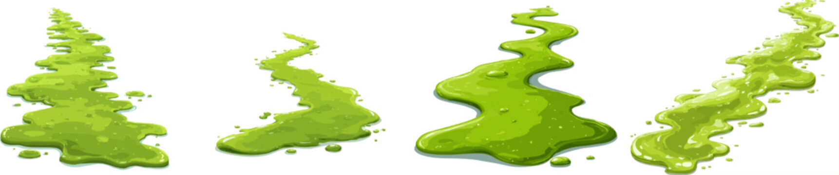 Slimey Green River Runs Through Forest