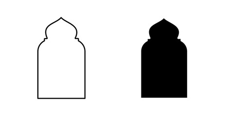 Islamic Architectural Arch Line Icon