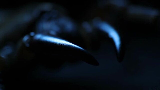 Dark Claw Closeup Feline Animal Foot.