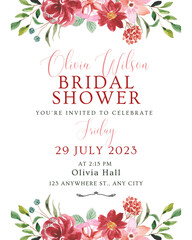 Obraz premium Bride to Be Invitations - Bridal Shower Invites & Bachelorette Party Cards ,Beautiful bride-to-be invitations for bridal showers, bachelorette parties, and pre-wedding celebrations. Elegant designs 
