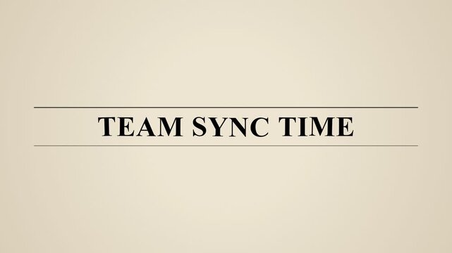 Animated Team Synchronization Video with Text Overlays Symbolizing Collaboration, Communication, Digital Presentations