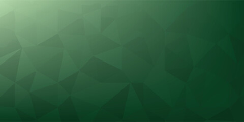 Obraz premium Green Geometric Background With Lowpoly Pattern And Soft Gradient For Design Projects
