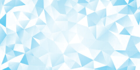 Obraz premium Blue Geometric Background With Soft Gradient And Polygonal Shapes For Tech, Web, And Design Use eps10