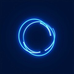 Obraz premium abstract blue background with circles