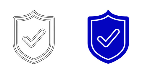 Cybersecurity and access control icon set featuring padlocks, verified protection shields, and secure ring symbols for data privacy and digital safety.
