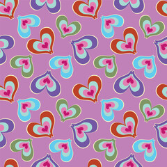 seamless pattern with apples and pears