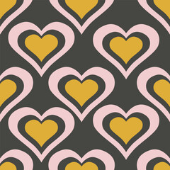 seamless pattern with hearts