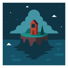 light house in the night