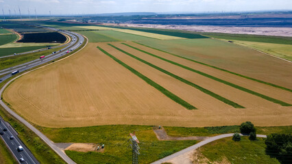 Modern Highway Cloverleaf Interchange in Germany