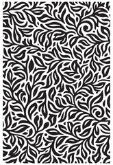 Black and white floral pattern design for background