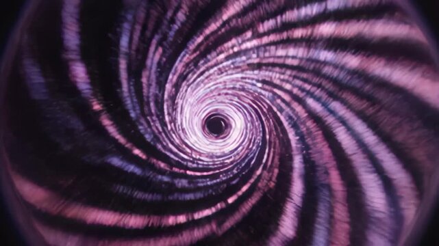 Abstract space time vortex tunnel loop animation background visuals