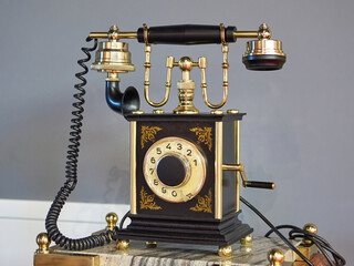 Vintage ancient telephone