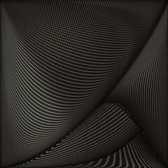 Abstract Honeycomb Wave Pattern