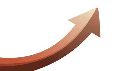 Upward Trending Arrow Symbolizing Business Growth and Progress