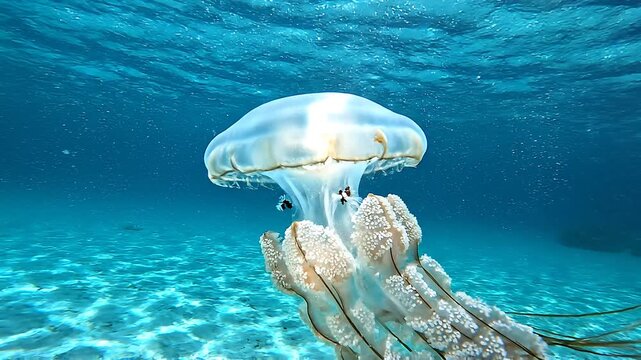 Chironex fleckeri Venomous Jellyfish Close Up