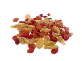 Raisin isolated on white background with clipping path. 