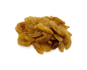 Raisin isolated on white background with clipping path. 