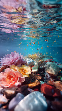 coral reefs in the sea