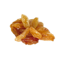 Raisin isolated on white background with clipping path. 