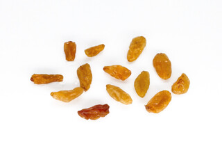 Raisin isolated on white background with clipping path. 