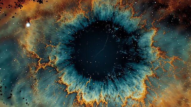 Vibrant nebula in deep space.