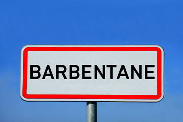 Obraz premium place-name sign Barbentane