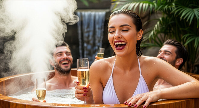 Przyjaciele w SPA.