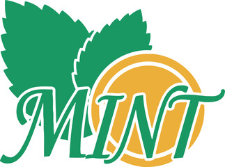 Mint leaves slogan typography t-shirt design vector illustration for nature lovers organic lifestyle fresh botanical and environmental spirit projects on transparent background. © Lonetiger