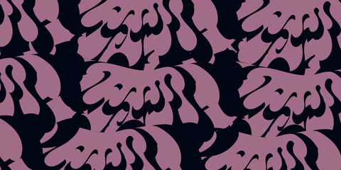 seamless pattern with pink flowers