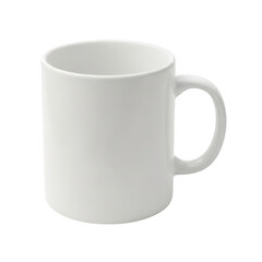 White ceramic coffee mug on isolated background isolated on transparent background