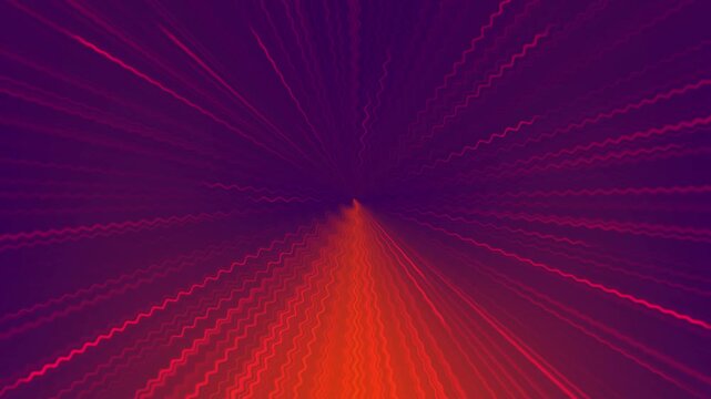 Red and purple wavy lines abstract background zigzag