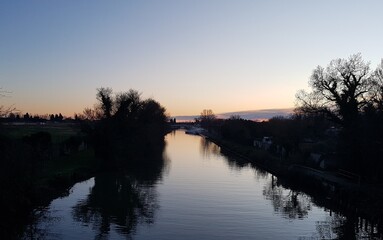 Canal au coucher...