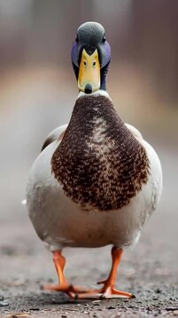 duck in the water