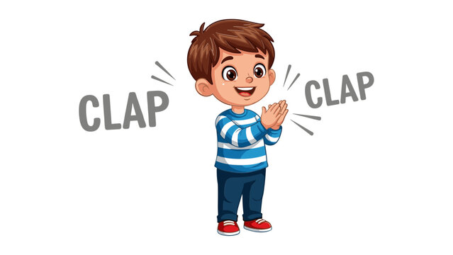 Boy Clapping Excitedly