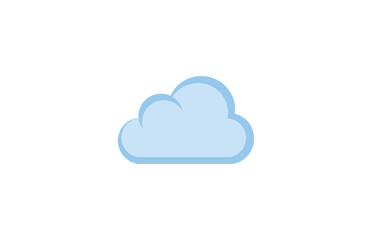 Cloud graphic illustration on black background for design elements