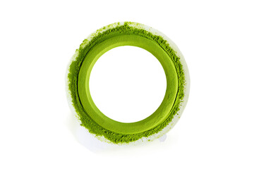 Vibrant ring of powder forms a crisp circle on white, leaving copy space for branding, packaging, menus, or wellness ads.